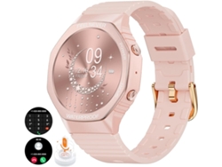 Reloj inteligente para mujer con esfera y respuesta, reloj casual inteligente de 1,35 pulgadas (aprox. 3-4 cm), compatible con teléfonos Yunzii