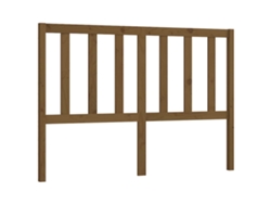 Cabecero de cama MAISON EXCLUSIVE en pino macizo color miel, 146x4x100 cm