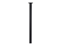 Pie Cuadrado Negro IVOL (40 x 40 x 720 mm)