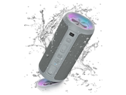 Altavoz Bluetooth, altavoces Bluetooth inalámbricos portátiles con luz LED, volumen más alto y graves mejorados, blanco Yizhood