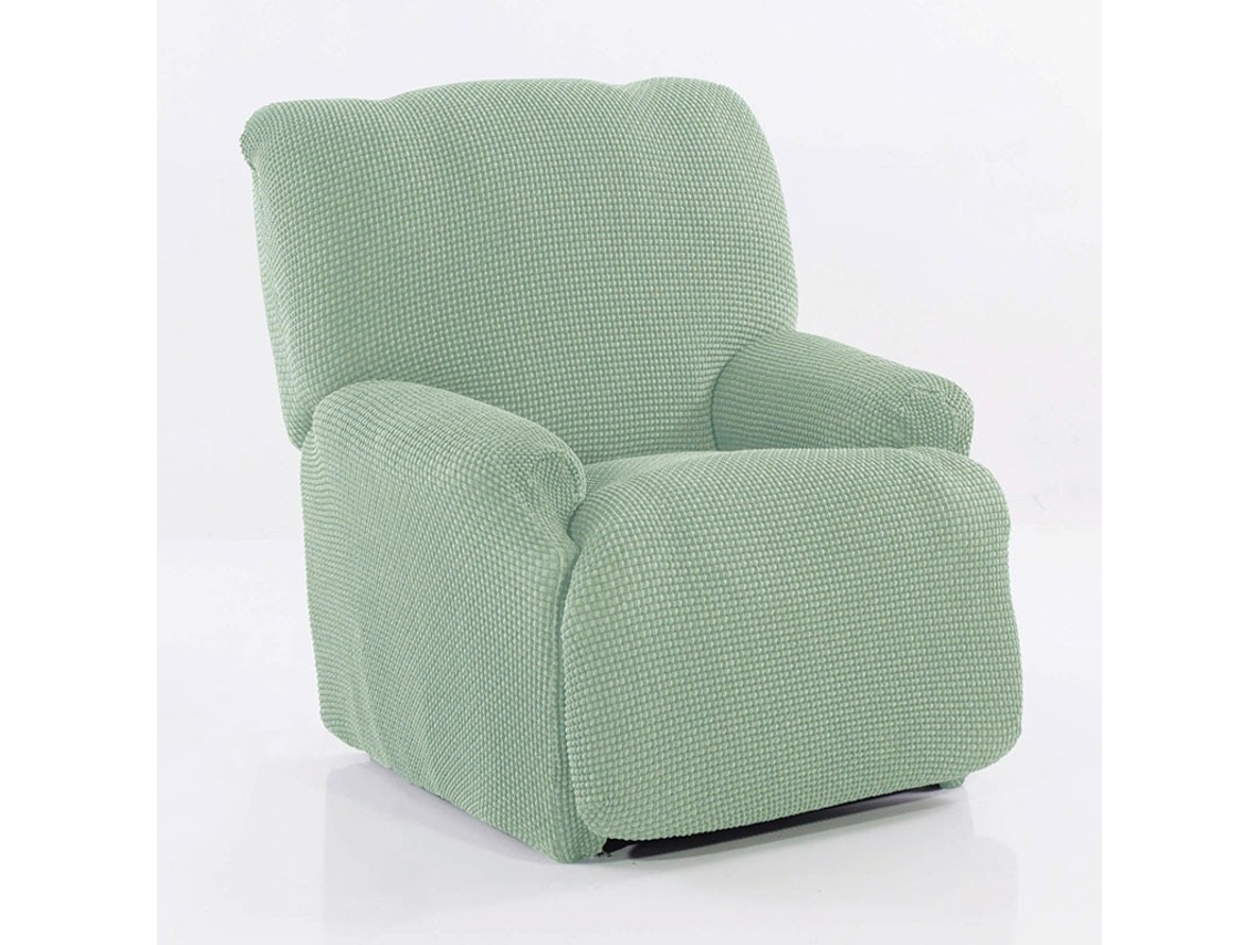Maxifundas | Funda De Sillón Relax Relive (sillón Relax Pies Juntos) | Turquesa | Alta Elasticidad Y Tacto Suave | Hecho En España.