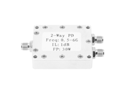 Divisor de potencia RF de 2 vías de 0,5 a 6 GHz y 30 W con conectores SMA | Sin marca