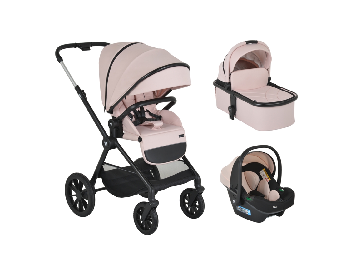 Cochecito de bebé 3 en 1 Joker Rose Cloud Cangaroo