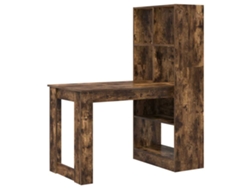 Mesa | Escritorio Roble ahumado 122 x 67 x 145 cm Madera procesada
