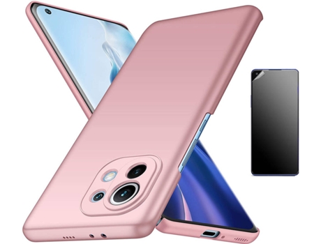 Kit Carcasa y Protector Xiaomi Mi 11 Lite 5G Ultimatte Turtleshell Rosa