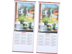 2 Calendarios De Pared Chinos Del Año Del Caballo, Enrollables, Calendario Lunar Para Decoración...