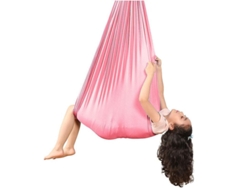 2026-hamaca De Yoga Aérea Infantil 100% Nylon Elástica Columpio Antigravedad Para Entrenamiento Sensorial Interior/exterior 280x100cm Rosa
