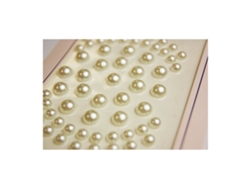 Pegatinas Rhinestones - Perlas - Blanco