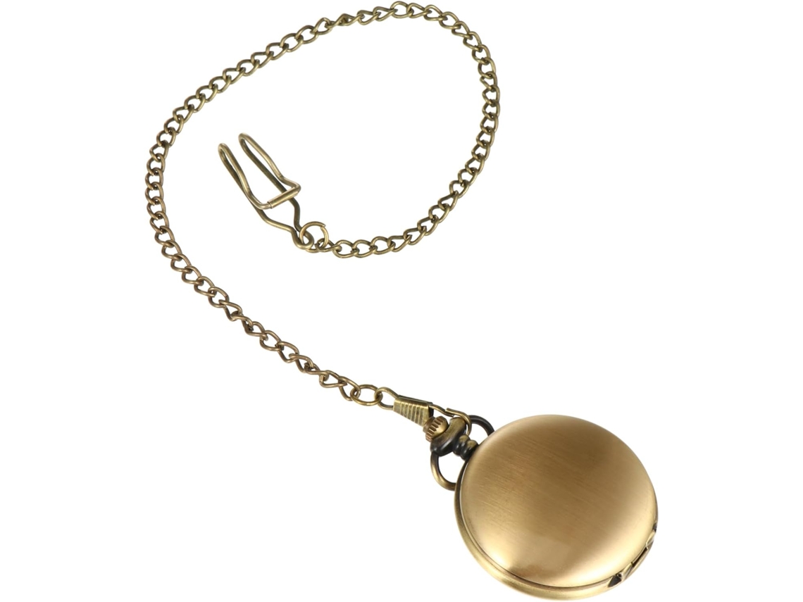 Reloj Bolsillo Vintage Movimiento Cuarzo Retro Diseño Clásico Hombres Mujeres