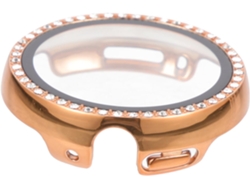 Estuche protector para reloj con diseño de piedras preciosas de imitación, compatible con relojes inteligentes y protección Gokoco.