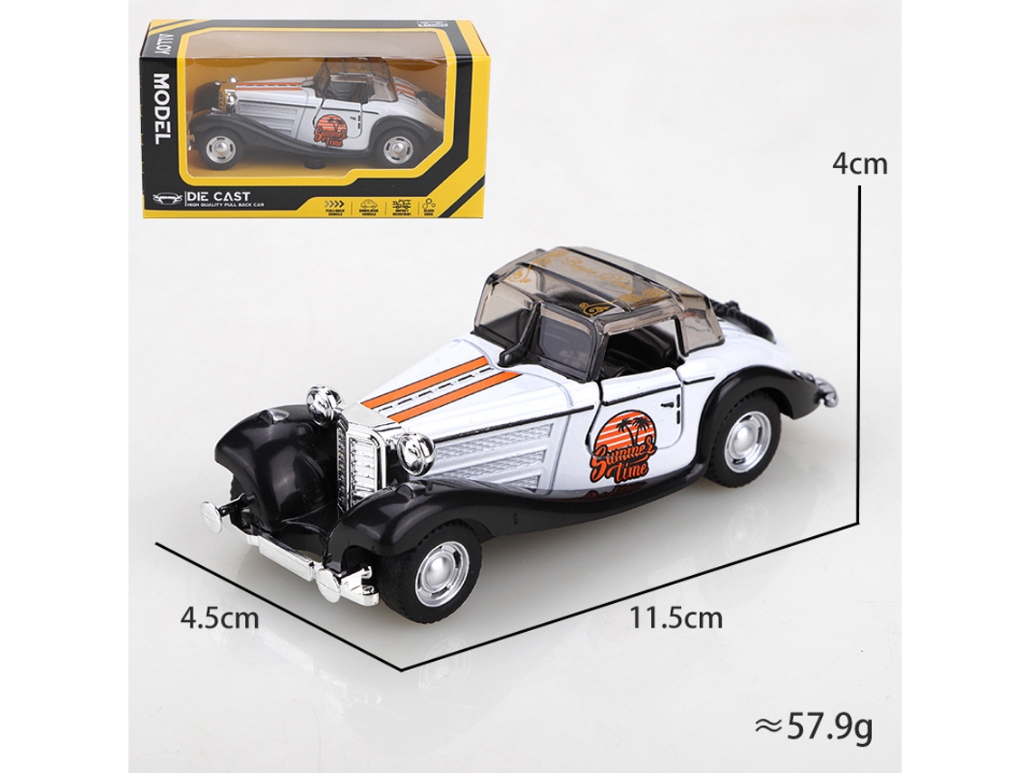 Modelo De Coche De Aleación Realista A Escala 1/43 Con Mecanismo De Retroceso, Juguete Para Niños.