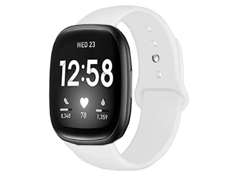 Correa Pulsera Silicona Suave para Fitbit by Google Versa 3 Blanco