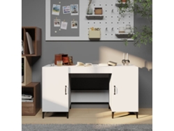 Escritorio | Mesa | Escritorio 140x50x75 cm, Derivados de madera, Blanco