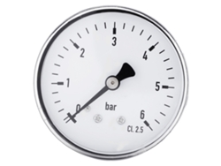 Mini Manómetro De Alta Precisión De 0 A 6 Bar Para Combustible, Aire, Aceite Y Agua Con Rosca Npt De 1/4".
