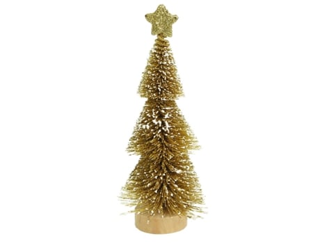 Árbol de Navidad TUSERXLN Estrellado Dorado Nieve BICHO DE ESTIMAÇÁO Blanco