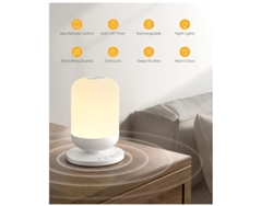 Máquina de sonidos para bebés con 34 sonidos relajantes, máquina de ruido blanco y luz nocturna, entrenador de sueño con aplicación, control remoto, Bestvite