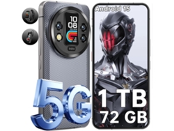 Smartphone Resistente 5g Oukitel Wp200 Pro Con Auriculares Bluetooth 72 Gb 1 Tb 6.7" Fhd+ 120hz 8800 Mah 108 Mp Nfc Gris