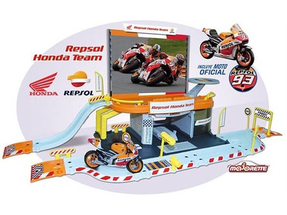 Garaje SIMBA Repsol Honda Con Moto Amarillo (Edad Mínima: 5)