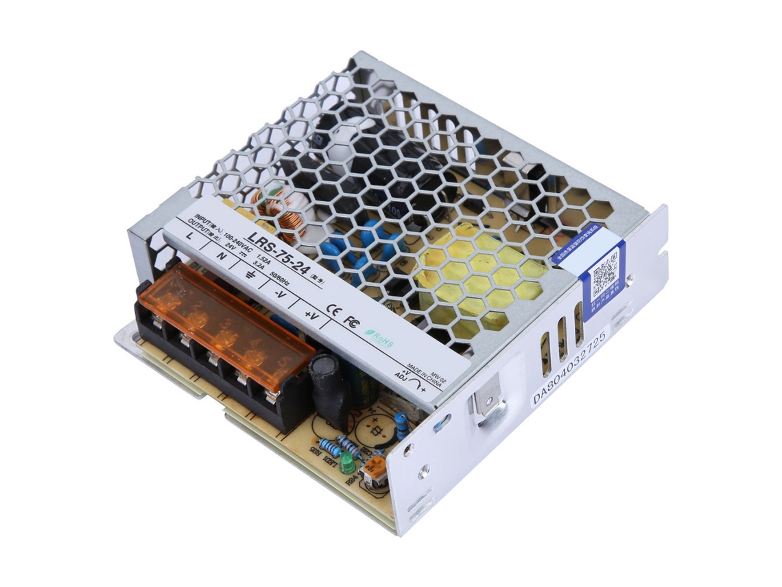 2026dz-Fuente De Poder Switching Lrs-75-24 AC 85-264V A DC 24V 75W Single Output 150mvp-p