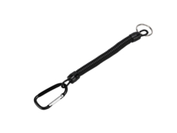 2026rebe-cuerda Elástica Con Resorte Retráctil Herramienta De Seguridad Llavero Anti-perdida Lanyard De Pesca Negro