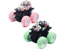 Coches De Juguete Para Bebés, Paquete De 2 Coches De Juguete Para Niños Y Niñas Con Neumáticos De Goma Texturizada, A Partir De 3 Años (rosa Y Verde).