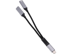 Auriculares Usb-c Y Conector Macho A Doble Hembra Tipo C Con Salida De 32 Bits Y 384 Khz, Compatible Con