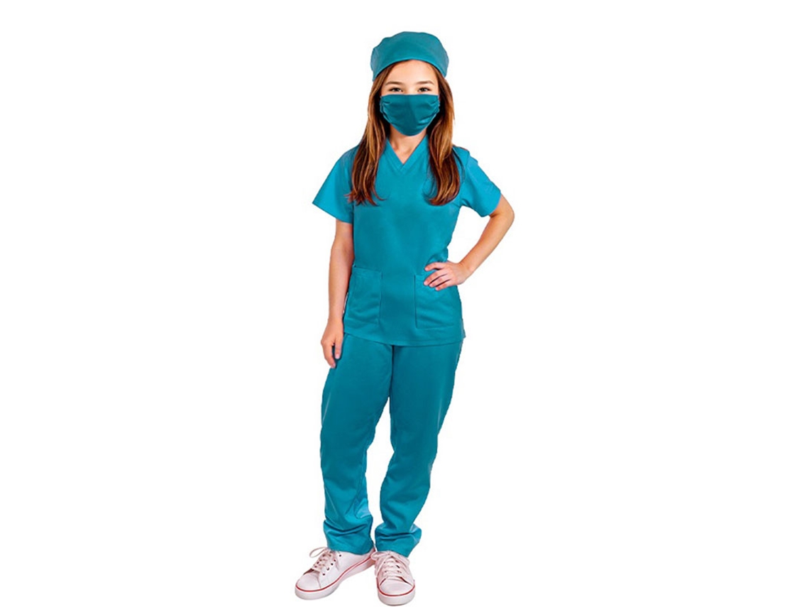 Disfraz de Doctora verde para niños