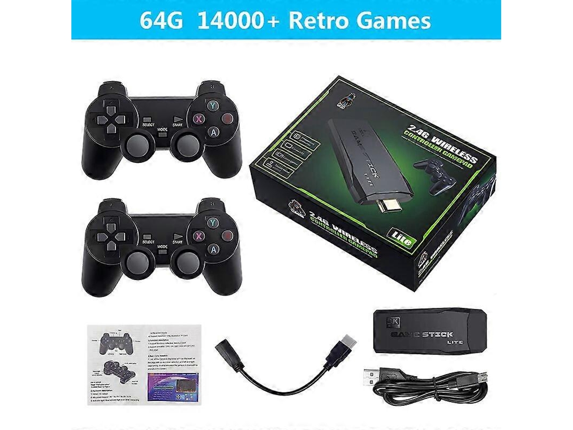 Consola De Videojuegos De 64 Gb Con Más De 14 000 Juegos Integrados, Mando Inalámbrico Para Ps1, Gba, Mame, Gbmd Y Neo.