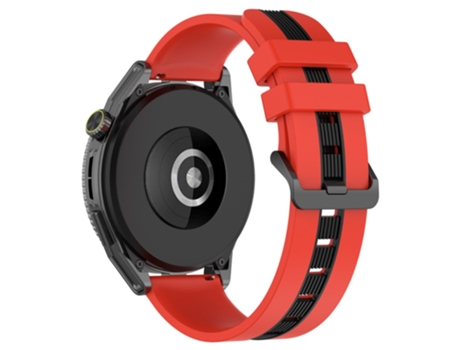 Correa de Silicona ancho 20mm bicolor para Huawei Watch GT 3 42mm/Watch GT - rojo/negro