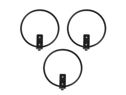 Macetero de pared de metal, 15 cm, 3 unidades