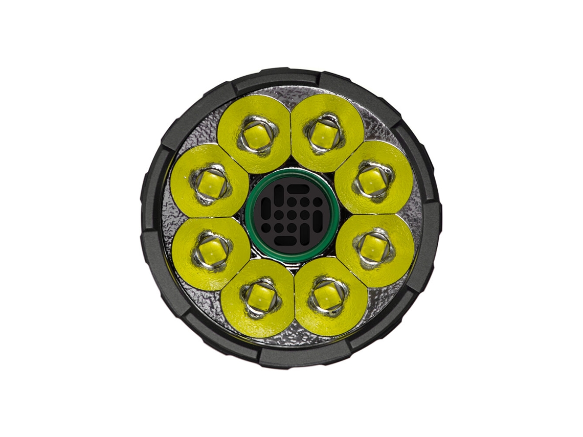 Linterna LED Army Green-lumintop Mach4695, 26000lm, con luz brillante y batería 46950, cargador USB-C, descarga de 32000 mAh, batería externa de autoprotección.
