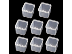 Caja de Almacenamiento Recipientes Transparentes Artesanía (9x8x8cm) Kofihety