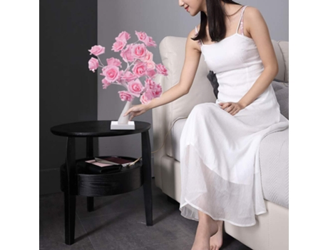 LED blanco rosa rosa flor dormitorio dormitorio noche lámpara lámpara de mesa decoración casera árbol de simulación navidad boda fiesta