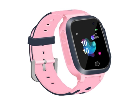 Smartwatch S16 1 44 pulgadas pantalla táctil SOS impermeable posicionamiento Super Long Standby Smart Phone para niños rosa