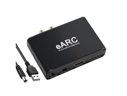 Extractor De Audio Earc Arc Compatible Con Hdmi, Convertidor De 192 Khz, Adaptador Extractor De Audio Earc A Rca Para Dt