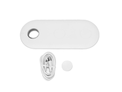 Cargador Inalámbrico X9 Qi 3 En 1 Para Iphone 13/12/11 Pro Max, Galaxy S21, S20, S10 (blanco)