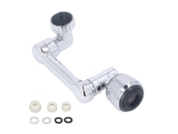 Extensión De Grifo Giratoria De 1080 Grados En Abs Para Fregaderos De Cocina Y Baño Con Filtro.