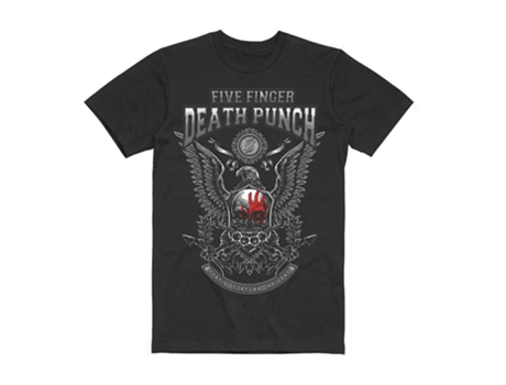 Camiseta ROCKINSTONE de la gira de Five Finger Death Punch Fortis Fortuna Adiuvat 2020 (M)