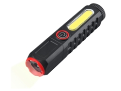 Linterna LED de 280 lúmenes, magnética, 3 modos, recargable, para camping, color negro, Yizhood