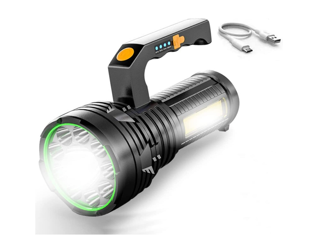 Linterna LED recargable USB con batería de 1200 Mah TURMIN
