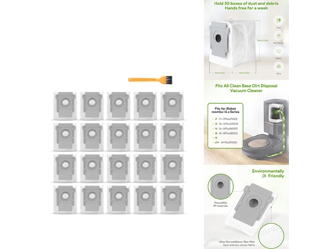 Accesorios de repuesto para Robot aspirador IRobot Roomba I7 Plus E5 E6 S9 S9, bolsas de polvo, piezas de repuesto para barrer