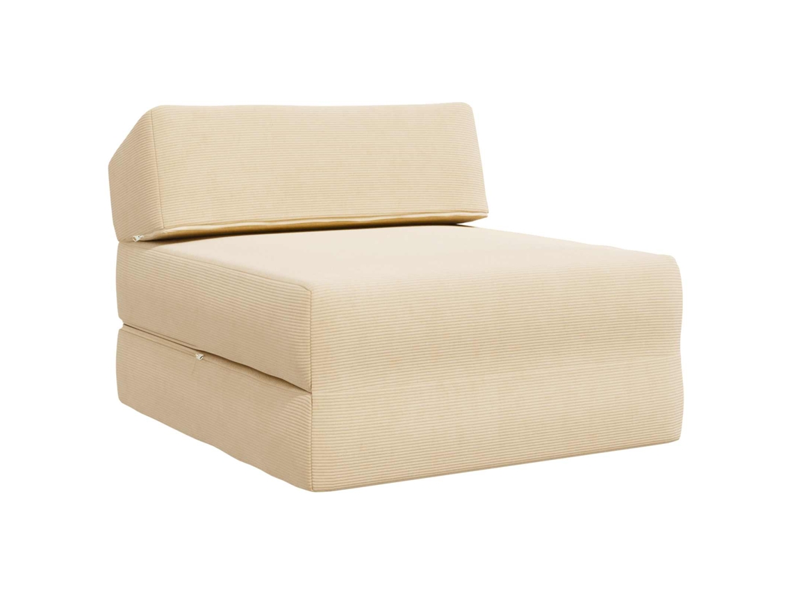 Sofá Cama Plegable Crema 60 X 70 X 41 Cm Tela