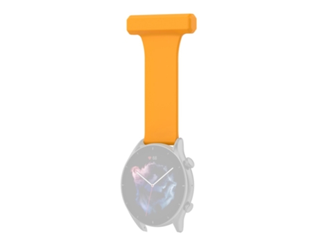 Correa de Silicona estilo pasador 22mm para Huawei Watch GT Runner/Samsung Galaxy Watch3 45mm - amarillo