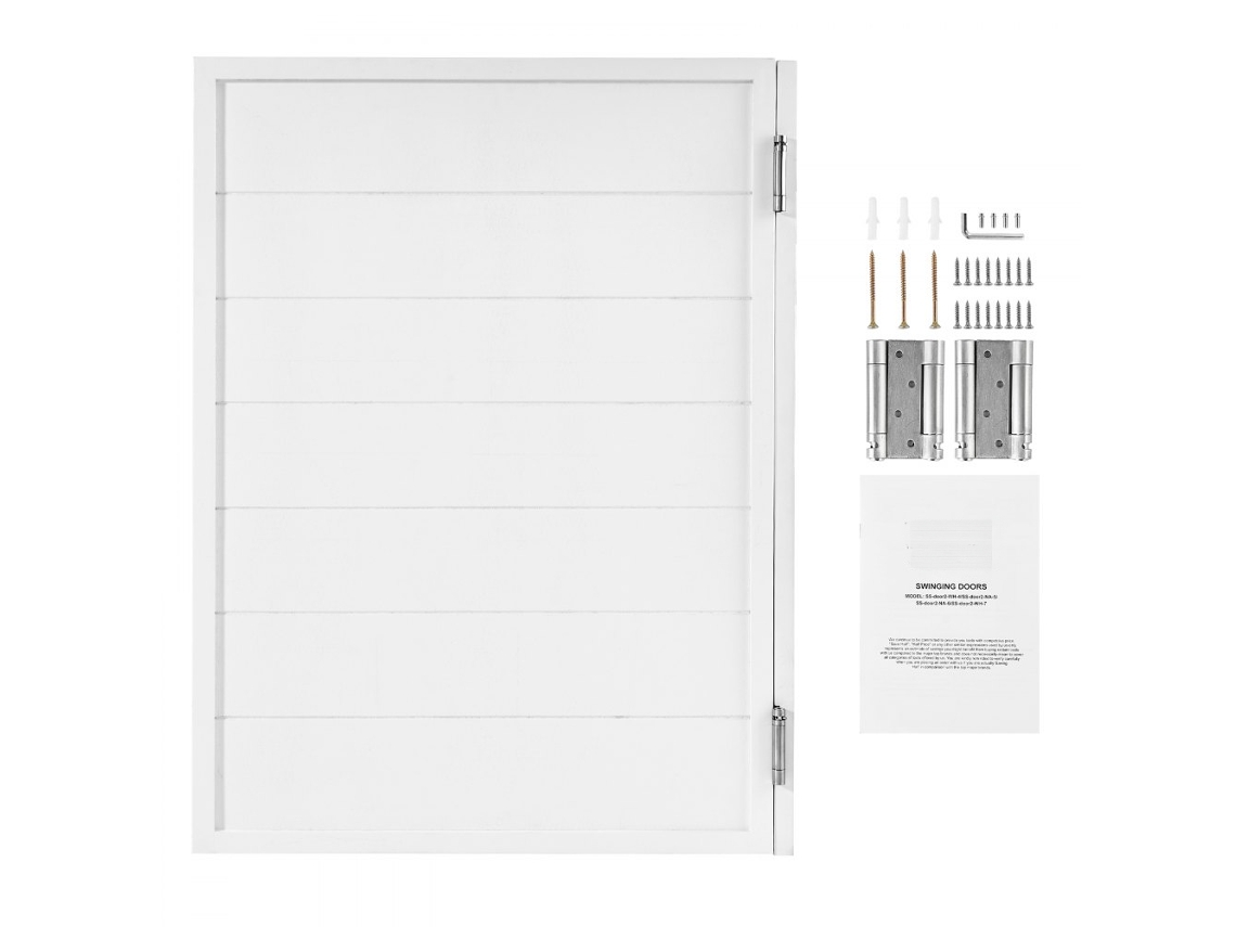 Puerta de salón de madera blanca 805x1060x28mm con bisagras silenciosas Tekmaquinas