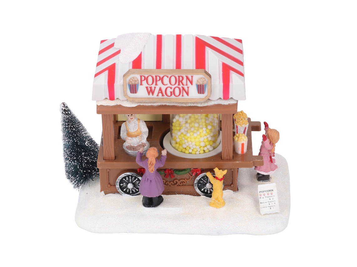 Música Navideña, Luces Navideñas, Carrito De Comida, Adorno Decorativo Para Mesa, Palomitas De Maíz.