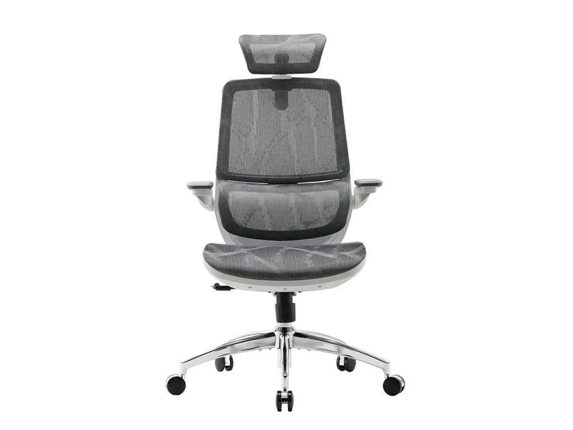 SIHOO M59AS: Silla ergonómica con reposabrazos 3D, respaldo doble, asiento de malla tipo silla de montar y certificado BIFMA/SGS (150kg). Gris.