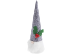 Elfo de Navidad de fieltro gris 16,5 cm