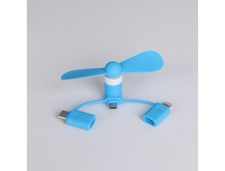Mini Ventilador SLOWMOOSE Micro USB de Alta Calidad Azul