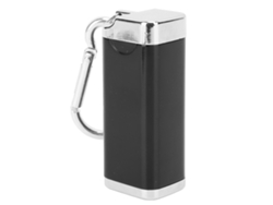 Chacharro Rectangular Portátil De Aleación De Aluminio Con Tapa Para Viajes En Coche - Negro
