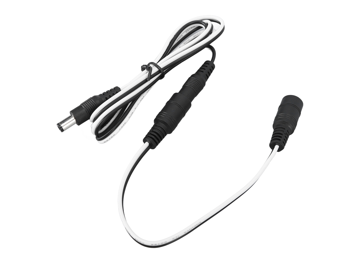 Cable De Extensión De Alimentación Para Paneles Solares De Cc De 1 M (3,3 Pies) Para Luces Led Y Cámaras.